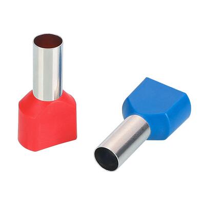 凯士铜通双线型T1008/1010/1012管形E预绝缘端头紫冷压接线端鼻子