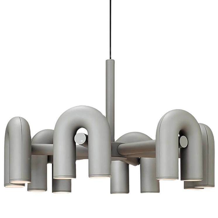 山中灯具样板房北欧现简约餐民宿客厅厅代灯卧室个性U型水529管吊,家装灯饰光源,智能吊灯,淘宝优惠券,粉丝福利购,淘宝优惠卷