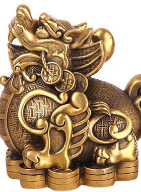 杨貔铜记铜貔0117貅新摆件创品意礼坐貅款圆貔貅