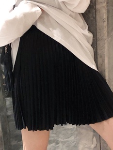 新款 韩版 孕妇百褶短裙2023夏季 促销 洋气减龄宽松显瘦A字托腹半身