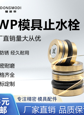 JWP模具止水栓铜堵头水柱塞水路塞头运水堵头一字螺丝水堵塞水嘴