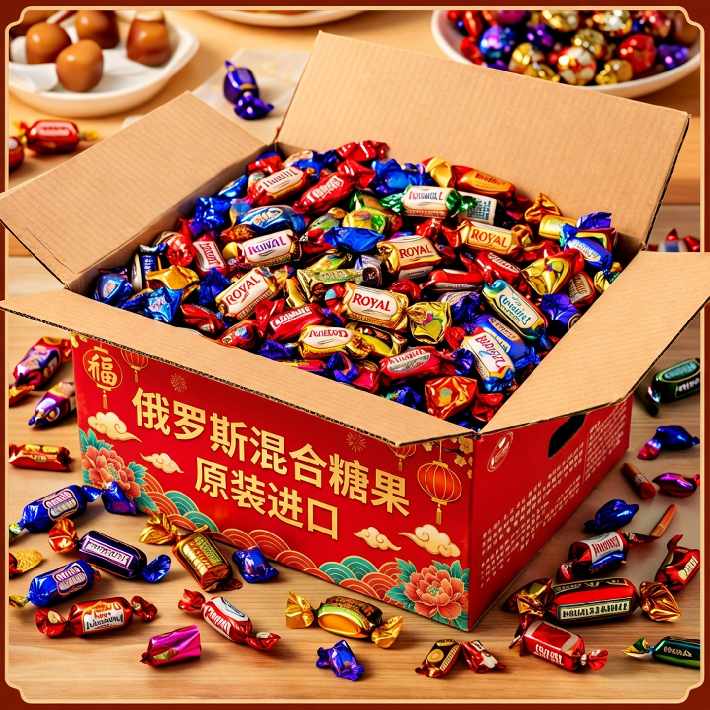 央妈推荐！正宗俄罗斯风味混合巧克力糖果原装进口官方旗舰店年货,零食/坚果/特产,传统糖果,淘宝优惠券,粉丝福利购,淘宝优惠卷