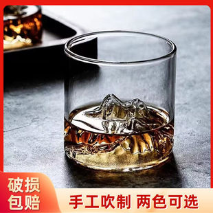 观山杯绿茶杯硼硅耐热玻璃杯子水杯果汁杯牛奶杯藏山杯关山杯