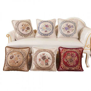 靠垫抱枕欧式 沙发客厅汽车腰靠可拆洗2月12日发完