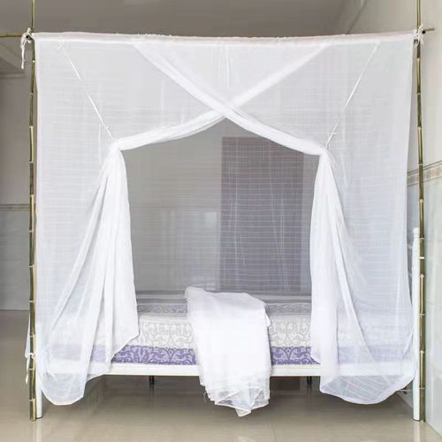 速发纯棉特密双线纱蚊穿 加厚老式帐杆蚊宿 学生帐舍高低床绑绳蚊