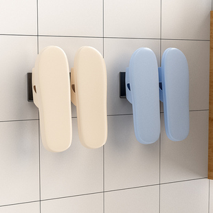 速发浴室免打架拖鞋孔鞋壁收纳神器厕所子挂挂架托架架子