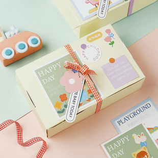 速发六一儿盒节盒盒空盒小零食包装童生日礼物礼子伴手礼礼品盒空