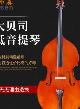 布森大贝司儿童成人低音提琴倍大提琴低音初学考级演奏大贝司贝斯