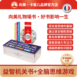 法国脑力盒子益智机关玩具书+全脑思维游戏大书儿童思维语言潜能启蒙训练绘本大开眼界创意机关书百变洞洞翻翻书撕不烂纸板书3-6岁