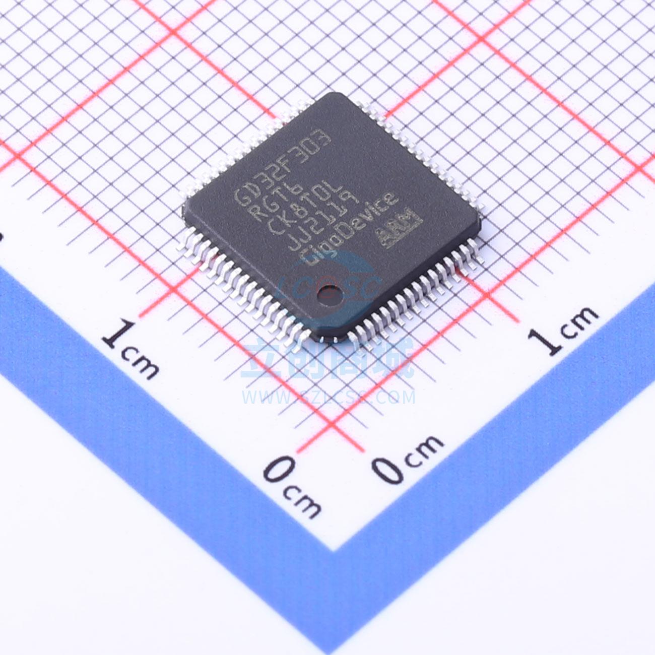 单片机(MCU/MPU/SOC) GD32f303RGT6 LQFP-64 GigaDevice(兆易创新