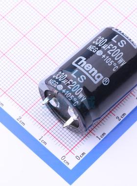 牛角型电解电容 LS187M200N30RR0VH2SC3 嵌入,22x30mm CX(承兴)