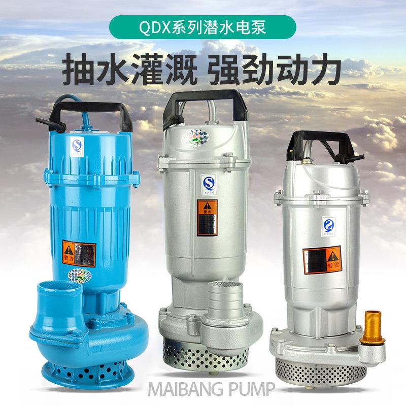 人民370小型家用清水泵抽QDX井用农用灌溉抽水机浇IDW花潜泵水22W