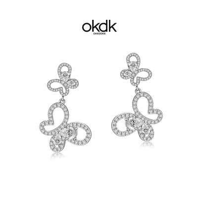 【陈小纭同款】双层蝴蝶耳环