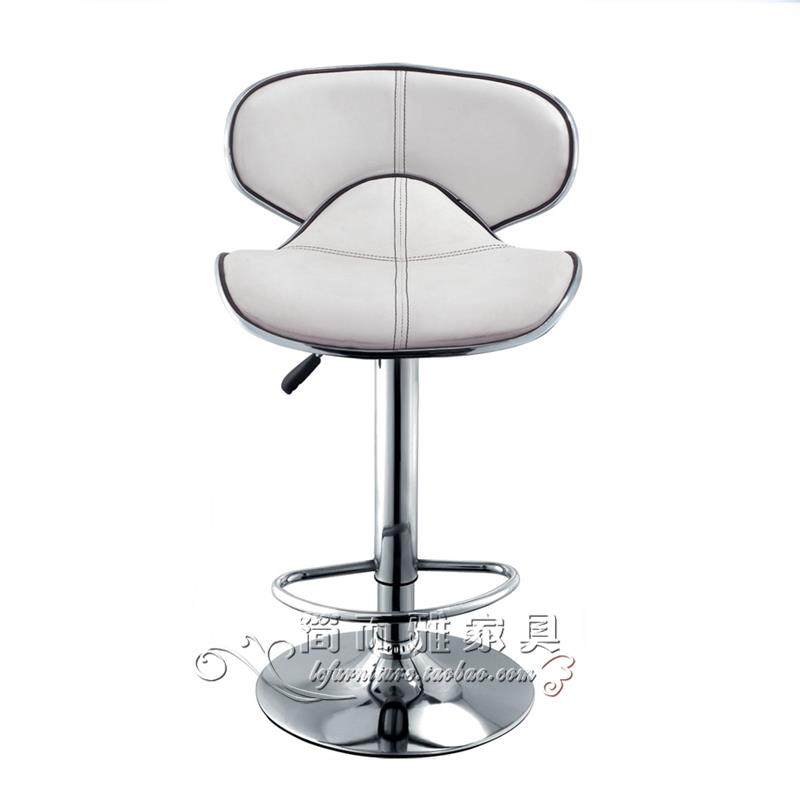 休闲接待高脚椅简约时尚仿皮吧椅小靠背酒吧椅舒适升降椅蝴蝶吧椅