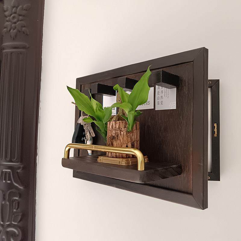 胡桃木色入户门原木风高端室内电表箱装饰画2023新款免打孔带挂钩,家居饰品,电表箱装饰画,淘宝优惠券,粉丝福利购,淘宝优惠卷