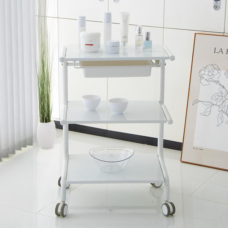 美容推车美容院小推车医美仪器多功能美甲纹绣移动置物架全钢工具