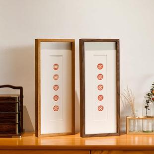 木匚王拓片 入户门五帝钱拓印挂件 玄关客厅柜上出入平安装饰摆画