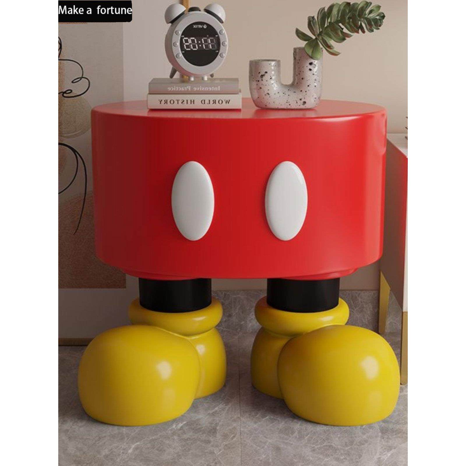 米奇落地摆放换鞋凳入户家用门口客厅卧室装饰凳装饰品创意摆件,家居饰品,落地摆件,淘宝优惠券,粉丝福利购,淘宝优惠卷