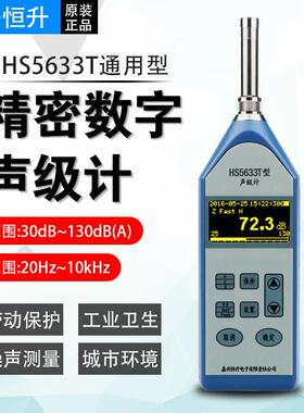 嘉兴恒升HS5633T数字声级计HS5633A工业噪声检测仪 HS5633B噪音仪