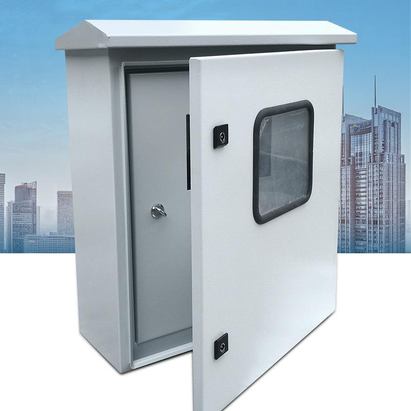 户外雨双层EXX门箱轧钢板配电监防控箱仪表箱弱冷电布线箱成套控