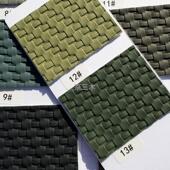 压纹KTV酒店柜门牀头柜体软硬包扪布 PU皮革 CC2 格子 立体藤编织