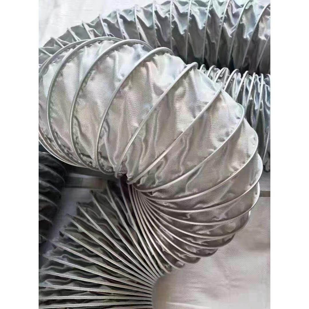 耐高温尼龙布软管伸缩钢丝帆布风管导风2/2.5/3/4/5/6/8/10/12寸