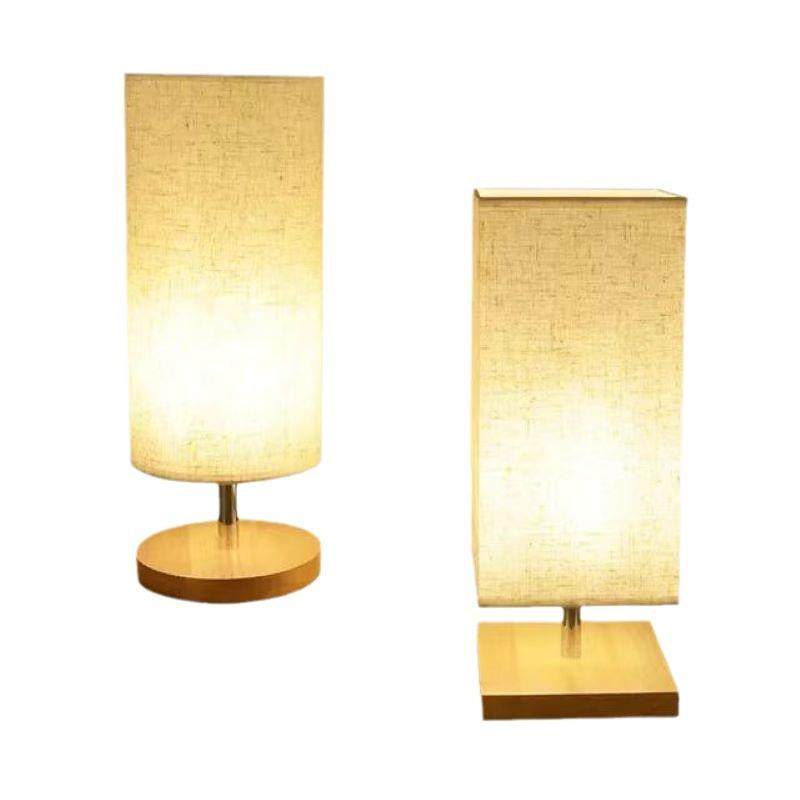 欧式现代创QS988意台布灯装饰卧室学习桌书方形罩实木台床头灯,家装灯饰光源,装饰台灯,淘宝优惠券,粉丝福利购,淘宝优惠卷