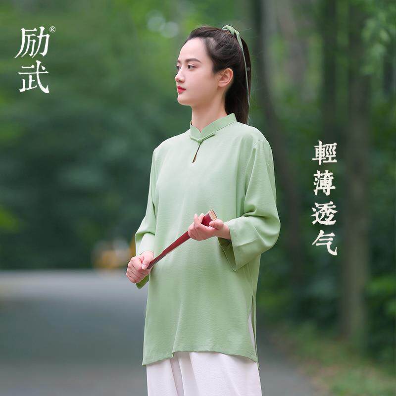 武224年新78851969款夏季太极服国女禅意风八段锦太极拳励练功服