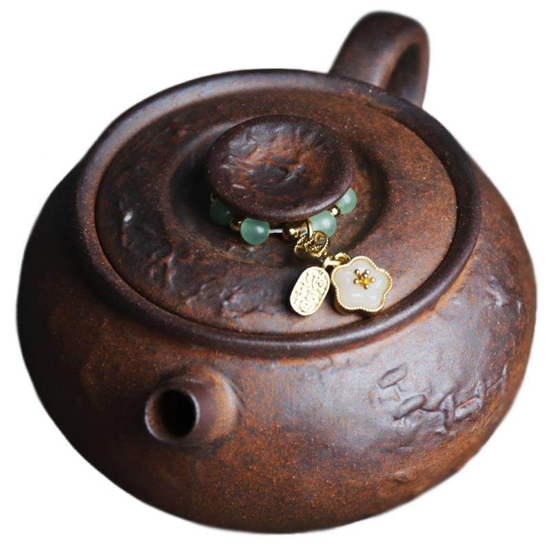 复古陶老岩泥福CH小茶壶石纹肌纳理锯钉纹理中式粗型茶叶冲泡单小,餐饮具,茶壶,淘宝优惠券,粉丝福利购,淘宝优惠卷