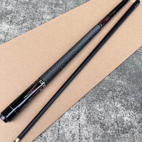 盒碳素纤维球小头杆9.5MM斯诺克台球桌杆QST1/2分体黑8套装全黑球