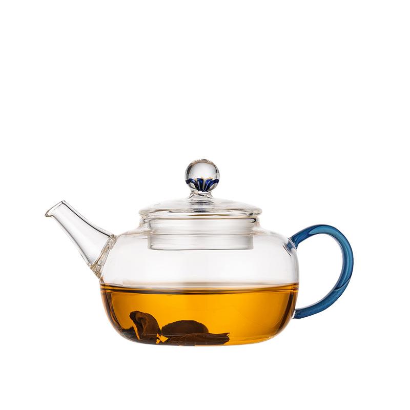 迷你泡茶玻璃小茶壶一人用小容量过滤奇彩绿茶专用泡茶器功夫茶具