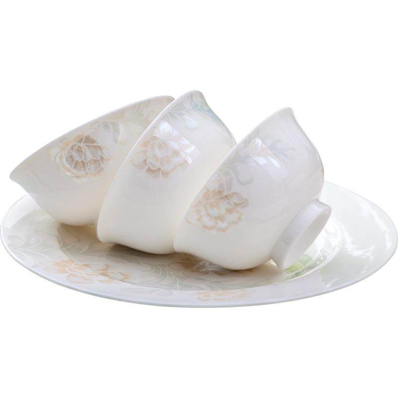 餐具5镇66碗Z12040头牡丹骨瓷餐头具景德陶瓷餐具家用盘碟套装家,餐饮具,餐具瓷器套装,淘宝优惠券,粉丝福利购,淘宝优惠卷