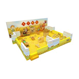 商场下粮仓打谷场赶乐启萌淘矿海园童打谷儿项目儿童仿真沙仿瓷沙