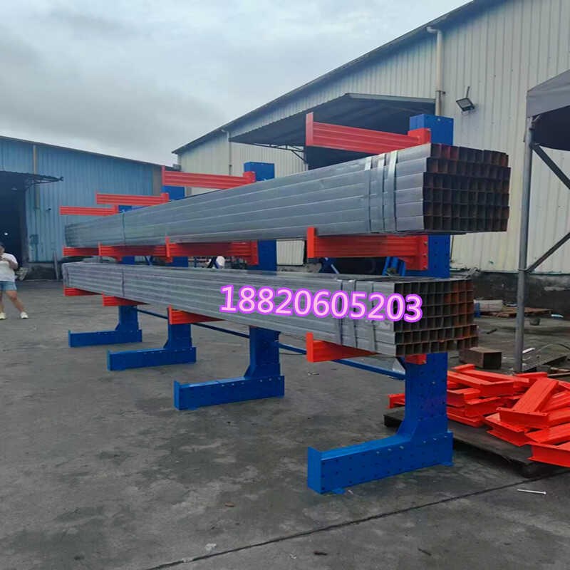 双面重型悬臂式货架铝材型材铜排棒料货架板材五金钢管布匹托臂架