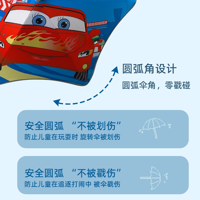 圆角卡通儿童雨伞男童小学生宝宝幼儿园宝宝女孩上学防晒晴雨两用