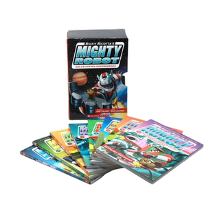 【送大片效果音频】 英文版漫画书 mighty robot威猛机器人9册 英文原版进口图书 全彩漫画 Dog man神探狗狗 凯迪克大奖作家