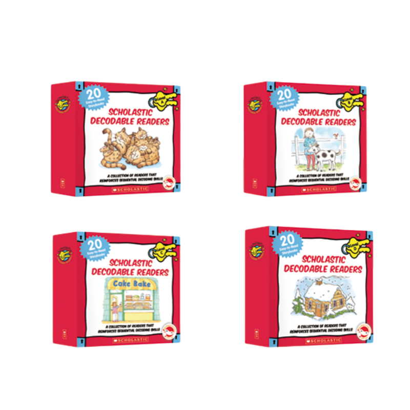 点读版 新店优惠 正品保证 送AB盒音频及官方导读课 Decodable Readers学乐自然拼读小分级解码小读者分级绘本  儿童趣味英语启蒙