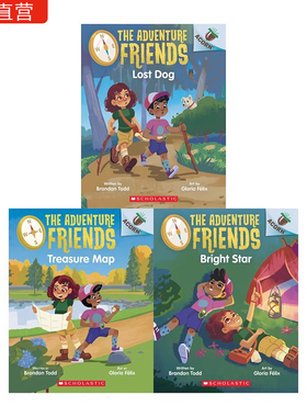 （无音频版 清仓）橡子系列 儿童全彩桥梁书冒险的朋友3册The Adventure Friends 藏宝图 小学生课外英语读物 原版进口图书