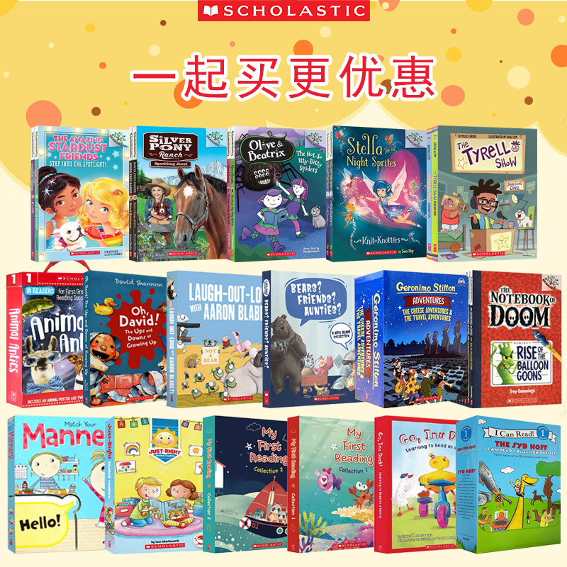 【可退不可换】英文原版书 学乐大树系列绘本系列 适合0-12岁 老鼠记者大冒险Geronimo Stilton大卫不可以伊努鸭