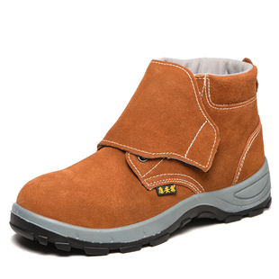 防臭电焊工专用防烫高帮防砸防刺穿轻便工作鞋 劳保鞋 棉鞋 冬季 男士