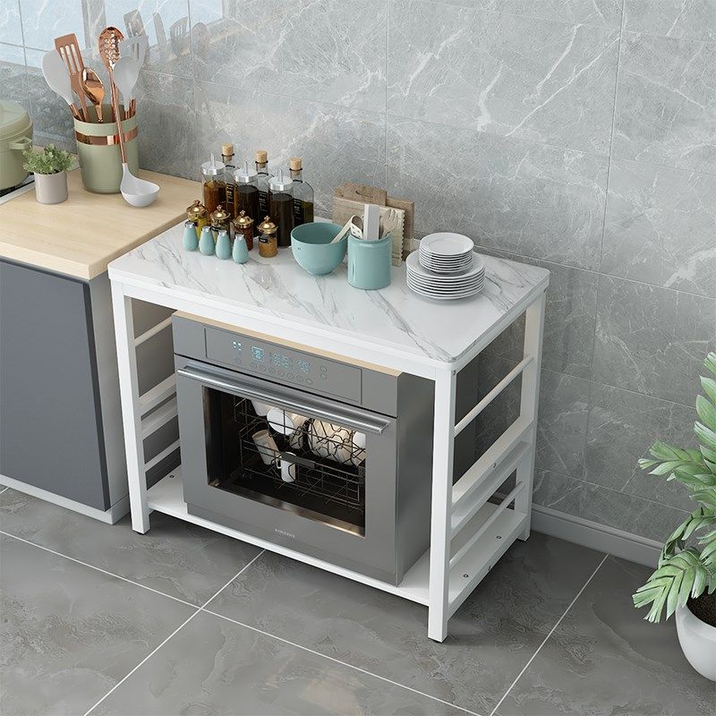 厨房岩板置物架切菜桌落地多层工作台烤箱收纳架家用洗碗机储物架