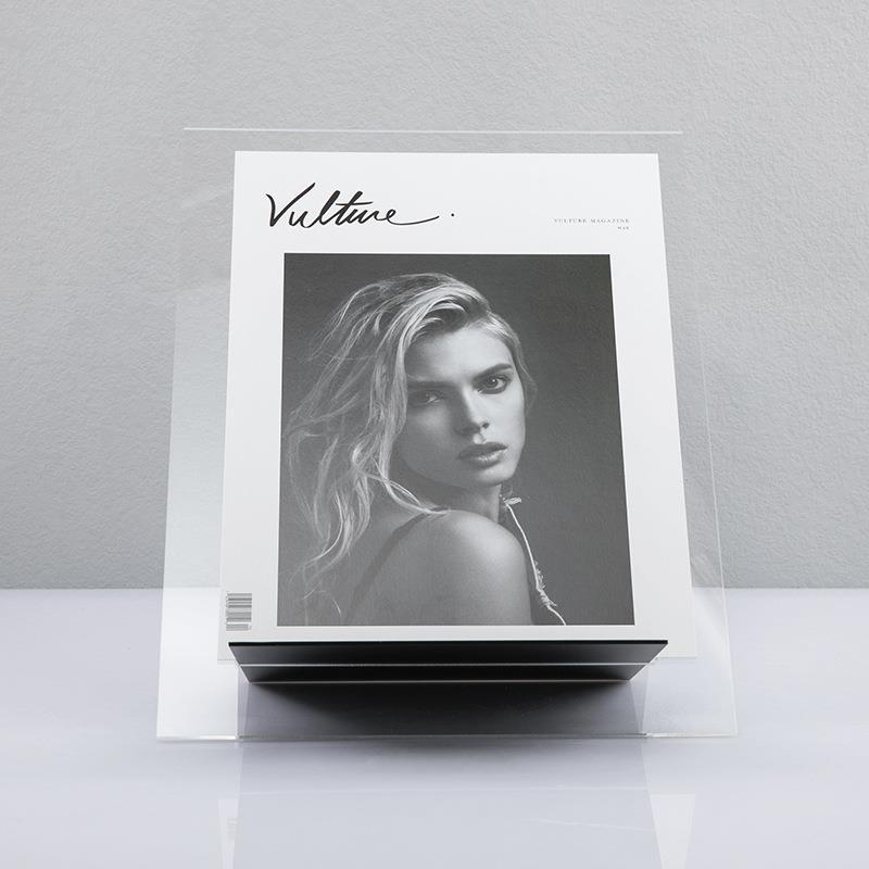 现简房约亚克力书架极简处创意杂志架摆件样板售代楼书房软装WDD