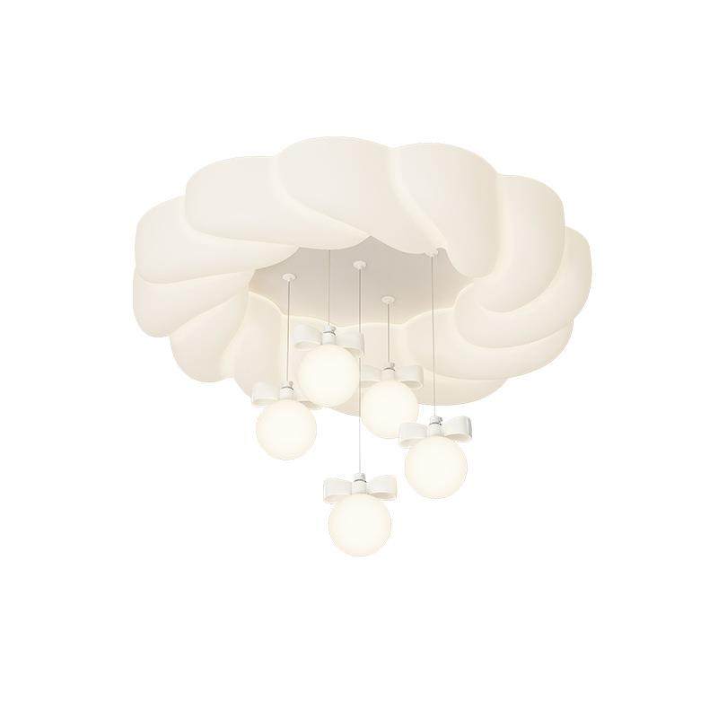 卧室灯吸顶灯网红南瓜灯奶油风温馨公主儿童房间个性吊球北欧灯具