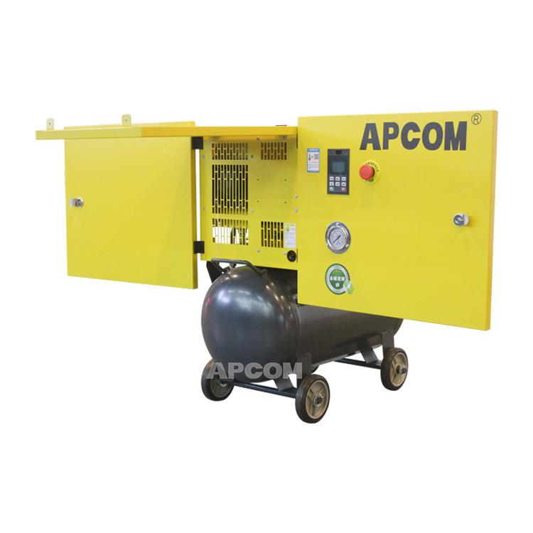 用补胎喷漆小型一体式磁螺杆式气泵空压机.5kw永7变频空气压SD-7.