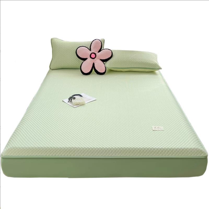 夏季丝冰豆豆冰凉席床单件0床单三XJ2518件套床垫保护罩床套罩225