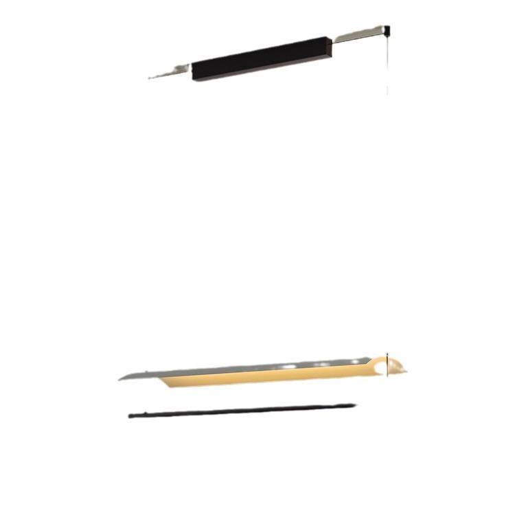 设计师餐厅吊灯日式侘寂风茶室餐桌吧台极简装饰一字办公室长条灯,家装灯饰光源,智能吊灯,淘宝优惠券,粉丝福利购,淘宝优惠卷