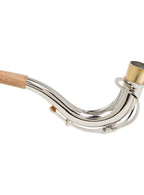 次中音萨克斯弯脖2.75cm银色黄铜降B调萨克斯管配件saxophone脖管