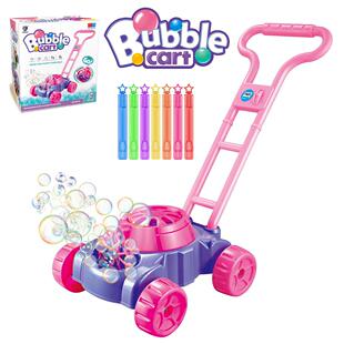 新款电动泡泡手推车全自动出泡泡泡机除草机车轮泡泡机玩具
