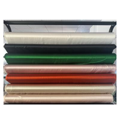 现货丝绸素绉缎19姆米真丝桑蚕丝色丁亮光布睡衣枕套衬衫服装面料