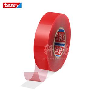 4965红膜透明PET强力双面胶耐高温汽车道具展示柜